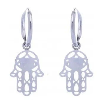 Náušnice Prosperk Náušnice ocelové symbol ruka Fatimy S1470