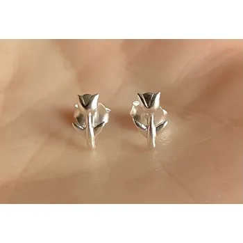 Šperk Prosperk Náušnice stříbrné mini tulipány