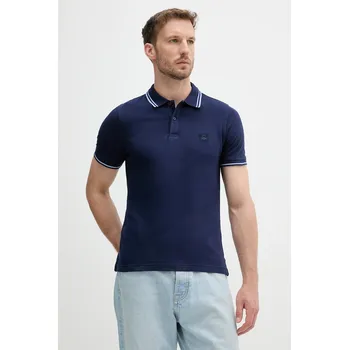 Pánské tričko Polo tričko United Colors of Benetton 3F9HU302E námořnická modř 59X, vel. M