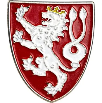 Český lev, historický znak - odznak, pin, smalt