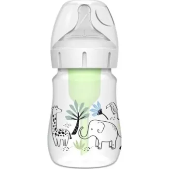 Kojenecká láhev Dr. Brown’s Kojenecká láhev Džungle options+ Wide Neck 150 ml Anti-colic – 1 ks (WB51008-I