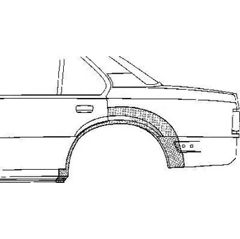 Blatník karosérie VAN WEZEL Boční stěna VAW 3761147