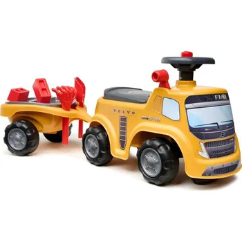 Odrážedlo Falk Traktor volvo FMX s volantem, klaksonem a přívěsem + DÁREK