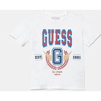 Oblečení a móda Dětské bavlněné tričko Guess L5YI13.K6XN4.9BYA bílá 00X, vel. 122-125