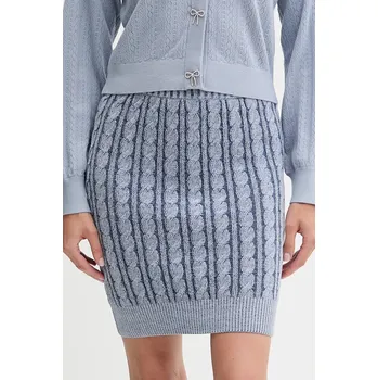 Dámská sukně Bavlněná sukně Guess GISELLE W5YD68.Z3OU0 modrá 55X, vel. L