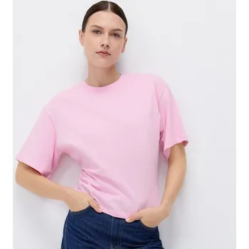 Dámské tričko Reserved - Přiléhavé tričko - růžová - 408FS-30X - 408FS-30X-XL