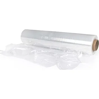 Obalový materiál Stretchová fólie - 2,4 kg, 12 mic, role 50 cm,bílá