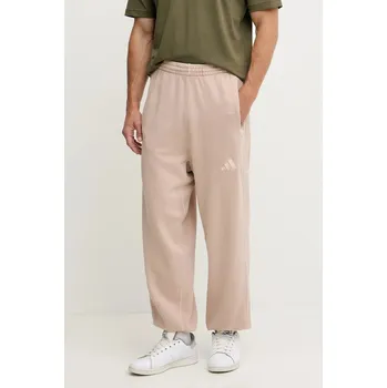 Bavlněné tepláky adidas All SZN pánské, béžová barva, s aplikací, JN0619 80X, vel. M