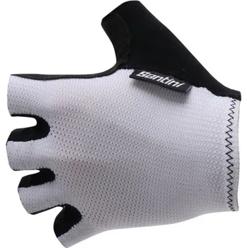 Cyklistické rukavice Rukavice SANTINI Brisk White - XL