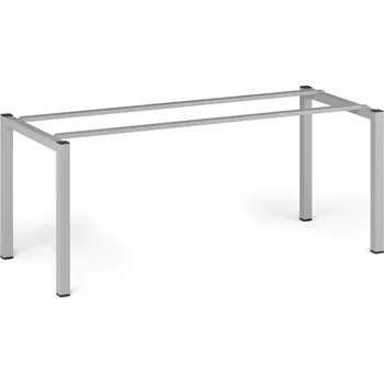 B2B Partner Stolová podnož SQUARE, 1800 x 800 x 725 mm, šedostříbrná