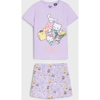 Dívčí spodní prádlo Sinsay - Dvoudílná pyžamová souprava Hello Kitty - levandulová - 7514G-04X - 7514G-04X-170