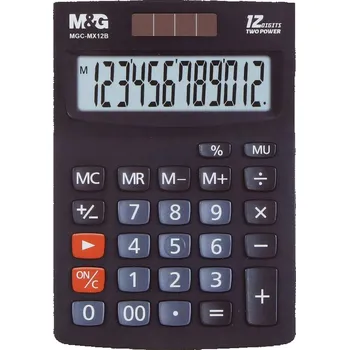 Kalkulačka M & G Stolní kalkulačka M&G MGC-MX12B, 12 číslic - černá