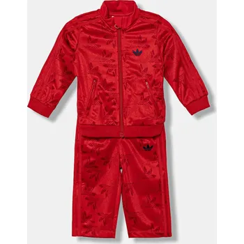 Kojenecká souprava Kojenecká tepláková souprava adidas Originals JW0288 červená 33X, vel. 74