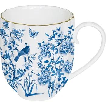 Easy Life, Itálie Easy Life - Porcelánový hrnek Paradise Garden - 300 ml Barva: bílá, modrá