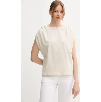 Pánská móda Bavlněné tričko United Colors of Benetton 3096D10AB béžová 01X, vel. S