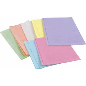 Papírový ubrousek Stomatologické ubrousky / bryndáky, 33x 45 cm , zelené, 50 ks