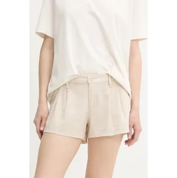 Dámské kraťasy Lněné kraťasy Hollister Co. KI349.5124.110 béžová 80X, vel. XL