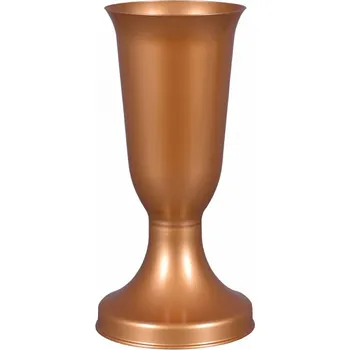 Váza Váza hřbitovní Cikas 15x30 těžká plastová měděná