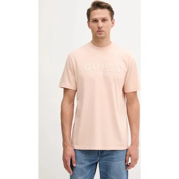 Pánská móda Bavlněné tričko Guess M5YI17.I3Z14 oranžová 24X, vel. XXL