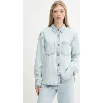 Pánská košile Džínová košile Guess Jeans W5GH0H.D5M83 modrá 05J, vel. L