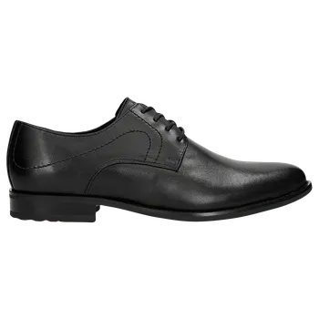 Pánské polobotky Černé Elegantní Polobotky Pro Muže Z Lícové Kůže Wojas 1023751 41