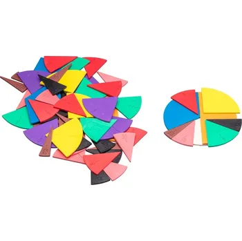 ostatní stavebnice Wissner Kruhové výseče pro výuku zlomků 71 ks