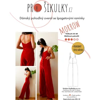 Dámský overall Dámský overal se špagetovými ramínky MORROW | 32-60 - Česky