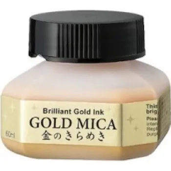 Speciální výtvarná barva Kuretake inkoust GOLD MICA 60 ml