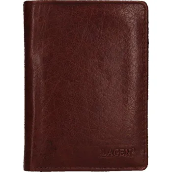 Peněženka Lagen V-72 hnědá pánská kožená peněženka + DÁREK