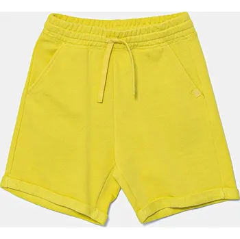 Chlapecké kraťasy Dětské bavlněné šortky United Colors of Benetton 3J68C901G.G.Season.PPYA zelená 71A, vel. 160