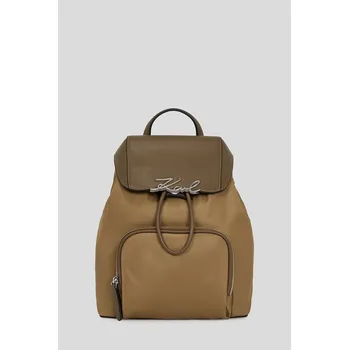 Městský batoh Batoh Karl Lagerfeld K/SIGNATURE dámský, hnědá barva, malý, A3W30027 88X, vel. ONE SIZE