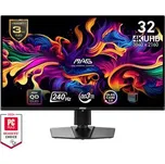 MSI MAG 321UPX QD-OLED gaming monitor 31,5" QD-OLED/UHD/240Hz/0,03ms/2xHDMI/DP/USB-C/Výšk.nast./Pivot/černá