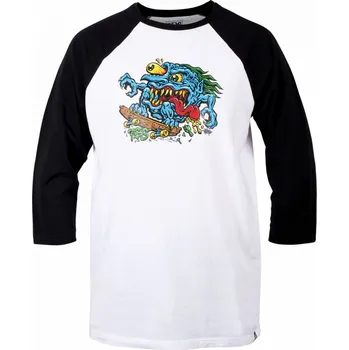 Pánské tričko TSG triko - 3/4 raglan t-shirt skatecreep grey mel black (808) velikost: S