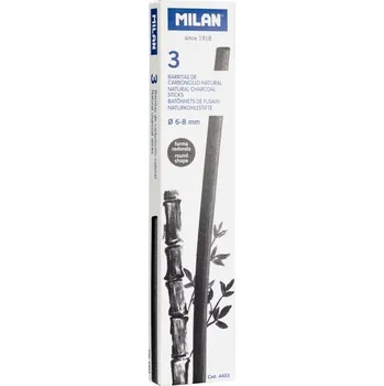Set školních potřeb Uhly přírodní černé průměr 6-8 m 3ks MILAN 4403
