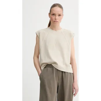 Bavlněný top G-Star šedá barva, D26421-C261 D26421.C261 80X, vel. L