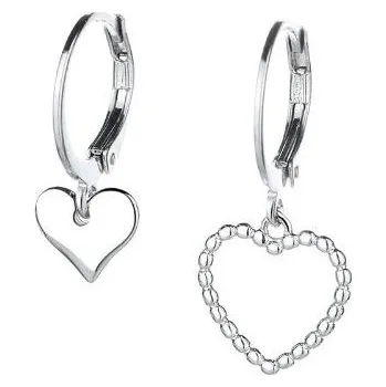Náušnice Prosperk Stříbrné náušnice se srdíčky S4322
