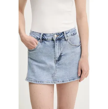 Dámská sukně Džínová kalhotová sukně Answear.LAB dámská, modrá barva, hladká, medium waist KM3341.hos 55J, vel. L