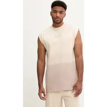 Pánské tričko Bavlněné tričko Karl Kani pánské, béžová barva, PD00005366 80X, vel. XS