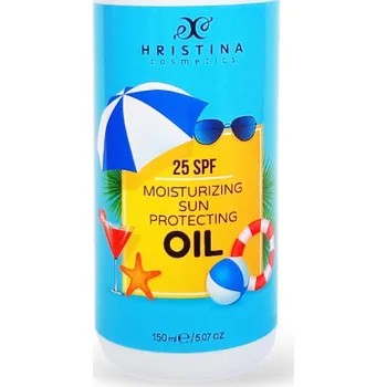 Přípravek na opalování Hristina 25 SPF Přírodní hydratační olej na opalování 150 ml