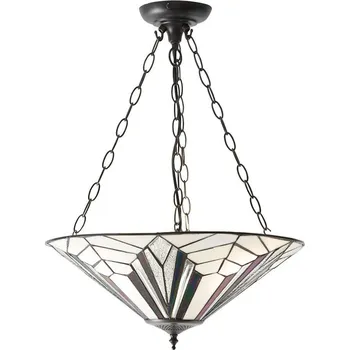 Endon 63936 - Lustr na řetězu Tiffany ASTORIA 3xE27/60W/230V pr. 48 cm