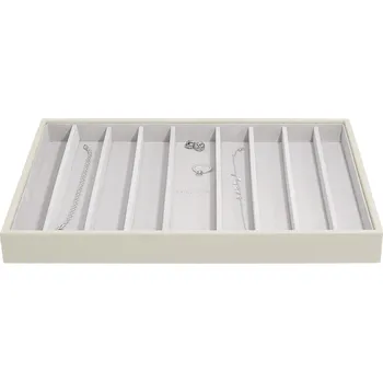 Šperkovnice Stackers, Kazeta na náhrdelníky Stackers s 9 přihrádkami supersize větle béžová - Formadore