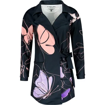 Dámská cargo bunda Dámské mikinové sáčko premium Altisport VOJ/ALW086MI05 ČERNÁ-FIALOVÁ XL