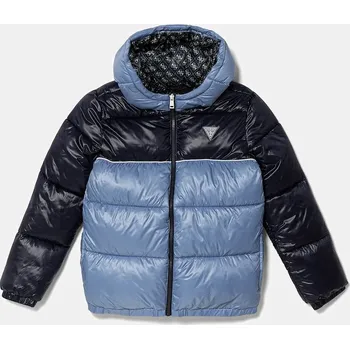 Chlapecká bunda Dětská bunda Guess modrá barva, L5YL00 WEGY0 L5YL00.WEGY0.9BYA 50X, vel. 125-135