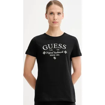 Pánské tričko Bavlněné tričko Guess GLORIA V5YI03.I3Z14 černá 99X, vel. M