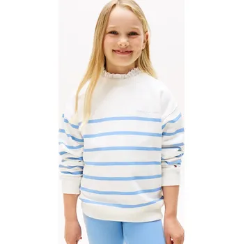 Chlapecká mikina Dětská mikina Tommy Hilfiger bílá barva, vzorovaná, KS0KS00633 KS0KS00633.128.176.9BYA 00X, vel. 128