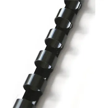 Vázací hřbet Plastové hřbety Fellowes, 28 mm, černé, 50 ks