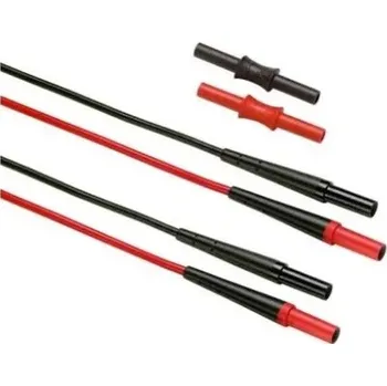 Měřicí kabel FLUKE FLK-TL221 Měřicí šňůra silikon 10A černá a červená