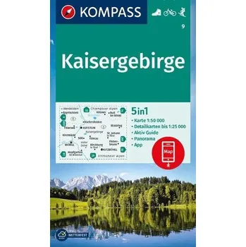 Kaisergebirge 1:50 000 / turistická mapa KOMPASS 9
