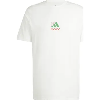 Pánské tričko Pánské Tričko s krátkým rukávem ADIDAS M L PIZZA TEE JJ4016 – Bílá XXL