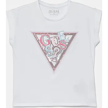 Dětské tričko Guess bílá barva, J5YI04 K6YW4 J5YI04.K6YW4.9BYA 00X, vel. 122-125